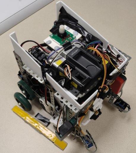 The final physical prototype with electronics and mechanical parts integrated